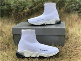 Authentic Balenciaga Speed Trainer White Black