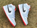 Authentic Air Jordan 1 GS Mid Half Blue