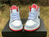 Authentic Air Jordan 1 GS Mid Half Blue