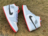 Authentic Air Jordan 1 GS Mid Half Blue