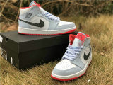Authentic Air Jordan 1 GS Mid Half Blue