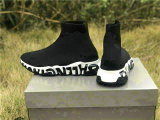 Authentic Balenciaga Speed Trainer Black-White