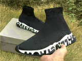 Authentic Balenciaga Speed Trainer Black-White