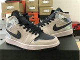 Authentic Air Jordan 1 GS Black/Pink 