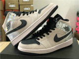 Authentic Air Jordan 1 GS Black/Pink 