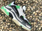 Authentic Balenciaga Triple-S White/Green