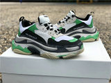 Authentic Balenciaga Triple-S White/Green