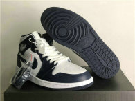 Authentic Air Jordan 1 GS White/Obsidian