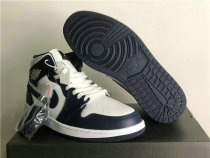 Authentic Air Jordan 1 GS White/Obsidian