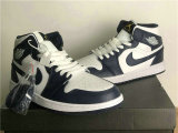 Authentic Air Jordan 1 Mid White/Obsidian