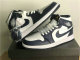 Authentic Air Jordan 1 Mid White/Obsidian