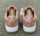 Authentic Clot x Nike Air Force 1 Low “Rose Gold” GS