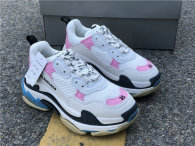 Authentic Balenciaga Triple-S Pink/White/Blue