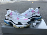 Authentic Balenciaga Triple-S Pink/White/Blue