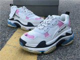 Authentic Balenciaga Triple-S Pink/White/Blue