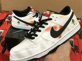 Nike SB Dunk Low “Raygun Tie-Dye” White/Orange Flash GS