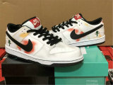 Nike SB Dunk Low “Raygun Tie-Dye” White/Orange Flash GS