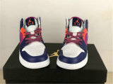 Authentic Air Jordan 1 Mid GS Fire Pink/Regency