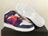 Authentic Air Jordan 1 Mid GS Fire Pink/Regency