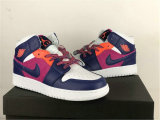 Authentic Air Jordan 1 Mid GS Fire Pink/Regency