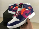 Authentic Air Jordan 1 Mid GS Fire Pink/Regency