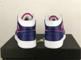 Authentic Air Jordan 1 Mid GS Fire Pink/Regency