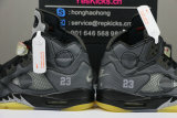 Authentic Off-White x Air Jordan 5 Black/Muslin-Fire Red