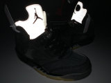 Authentic Off-White x Air Jordan 5 Black/Muslin-Fire Red