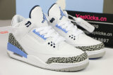Authentic Air Jordan 3 “UNC” 2020
