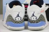 Authentic Air Jordan 3 “UNC” 2020
