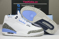 Authentic Air Jordan 3 “UNC” 2020