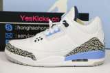 Authentic Air Jordan 3 “UNC” 2020