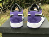 Authentic Ai Jordan 1 Low Black Purple