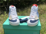 Authentic Nike SB Zoom Blazer Mid Edge White/Midnight Navy GS
