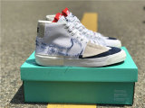 Authentic Nike SB Zoom Blazer Mid Edge White/Midnight Navy GS