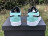 Authentic Ai Jordan 1 Low Mint Green/Black GS