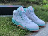 Authentic Air Jordan 5 GS “Light Aqua”