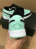 Authentic Ai Jordan 1 Low Mint Green/Black GS