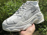 Balenciaga Triple-S NUBUC WHITE