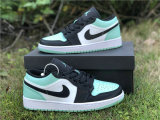 Authentic Ai Jordan 1 Low Mint Green/Black GS