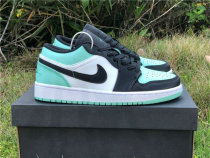 Authentic Ai Jordan 1 Low Mint Green/Black GS