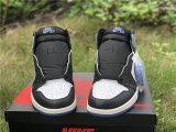 Authentic Air Jordan 1 High OG Summit White/Blue-Black