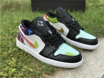 Authentic Air Jordan 1 Low Galaxy Prints GS