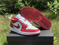 Authentic Air Jordan 1 Low White/Red GS