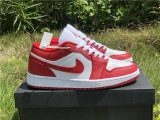 Authentic Air Jordan 1 Low White/Red GS