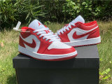 Authentic Air Jordan 1 Low White/Red GS