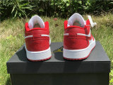 Authentic Air Jordan 1 Low White/Red GS