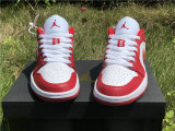 Authentic Air Jordan 1 Low White/Red GS