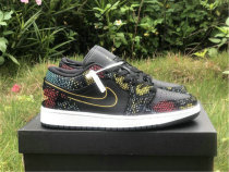 Authentic Air Jordan 1 Low WMNS “Multi Snakeskin”