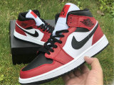 Authentic Air Jordan 1 Mid “Chicago Black Toe” GS